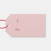 Happy Pawholidays Labrador Retriever Honden Cadeaulabel (Achterkant Horizontaal)