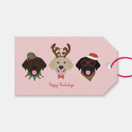 Happy Pawholidays Labrador Retriever Honden Cadeaulabel