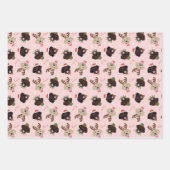 Happy Pawholidays Labrador Retriever Honden Inpakpapier Vel (Voorkant 3)