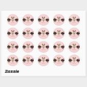 Happy Pawholidays Labrador Retriever Honden Ronde Sticker (Vel)