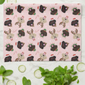 Happy Pawholidays Labrador Retriever Honden Theedoek (Gevouwen)