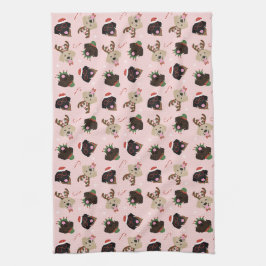 Happy Pawholidays Labrador Retriever Honden Theedoek