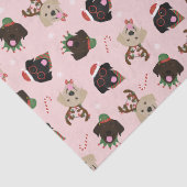 Happy Pawholidays Labrador Retriever Honden Tissuepapier (Detail)