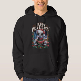 Happy Pawholidays Sphynx Cat Merry Christmas Holid Hoodie