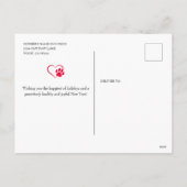 Happy Pawholidays Veterinair Feestdagenkaart (Achterkant)