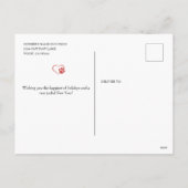 Happy Pawholidays Veterinair Feestdagenkaart (Achterkant)