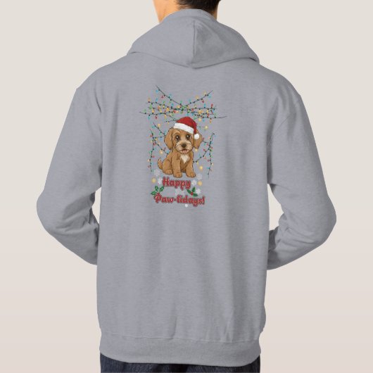 Happy Pawlidays Christmas Cockapoo T-Shirt (Achterkant)