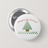 happy pawlidays copy1 ronde button 5,7 cm (Voorkant /achterkant)