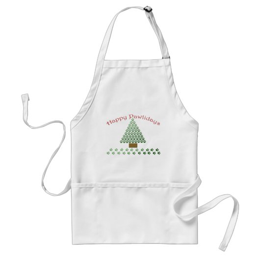happy pawlidays copy1 standaard schort (Voorkant)