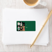 Happy Pawlidays Cute Kerstmis Etiket (Insitu)