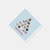 Happy Pawlidays Dog kerstboom Servet (Hoek)