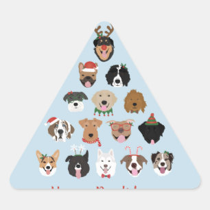 Happy Pawlidays Dog Kerstmis-feestdag Sticker