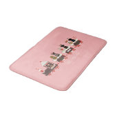 Happy Pawlidays Dog kerstvakantietrein Badmat (Gekanteld)