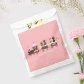 Happy Pawlidays Dog kerstvakantietrein Bedankzakje (Gezegeld)