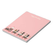 Happy Pawlidays Dog kerstvakantietrein Notitieblok (Linkerzijde)