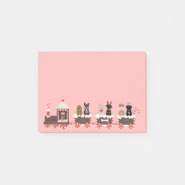 Happy Pawlidays Dog kerstvakantietrein Post-it® Notes