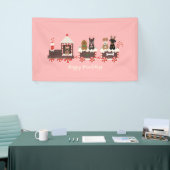 Happy Pawlidays Dog kerstvakantietrein Spandoek (Beurs)