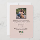 Happy Pawlidays Dogs Pet Care Business Pink deur Feestdagenkaart (Achterkant)