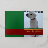 Happy Pawlidays Folie Feestdagenkaart (Buiten Laag)