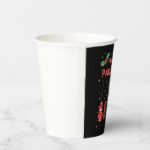 Happy Pawlidays Funny Christmas Dog Paw Xmas Dogs Papieren Bekers (Rechts)