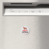 Happy Pawlidays | Funny Word Pun Magneet (Insitu (Vaatwasser))