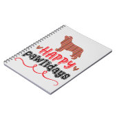 Happy Pawlidays | Funny Word Pun Notitieboek (Linkerzijde)