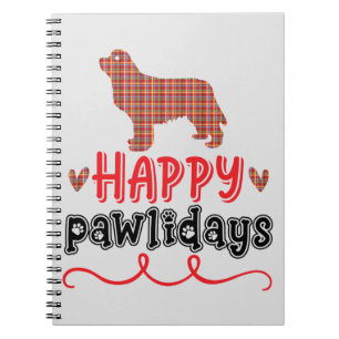 Happy Pawlidays   Funny Word Pun Notitieboek