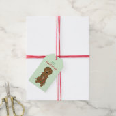 Happy Pawlidays Goldendoedle kerstlampjes Cadeaulabel (Met Touw)
