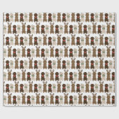 Happy Pawlidays Goldendoedle kerstlampjes Cadeaupapier (Vlak)