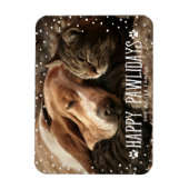 Happy Pawlidays | Holiday Photo Magnet Magneet (Verticaal)