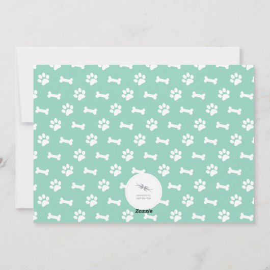 Happy Pawlidays Hondenliefhebber van het Manuscrip Feestdagenkaart (Achterkant)