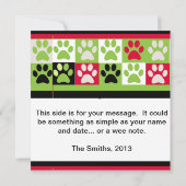 Happy Pawlidays-kaart (Achterkant)