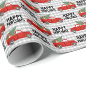 Happy Pawlidays - kerstbokshond Cadeaupapier (Rol Hoek)