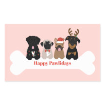 Happy Pawlidays Kersthonden