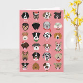 Happy Pawlidays Kerstmis met een gevarendatroon Kaart (Gele Bloem)