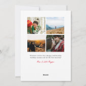 Happy Pawlidays Magenta Photo Holiday Card Feestdagenkaart (Achterkant)