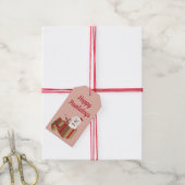 Happy Pawlidays Maltipoo Kerstmis aanwezig Cadeaulabel (Met Touw)