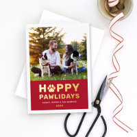 Happy Pawlidays Moderne Gold Red Puppy Dog Foto
