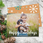 Happy Pawlidays Pet Dog Puppy Photo Feestdagenkaart