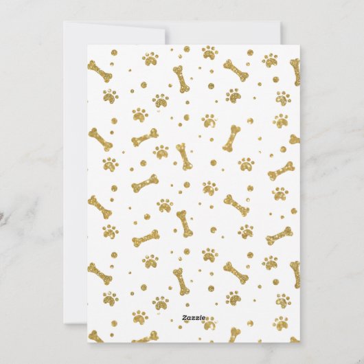 Happy Pawlidays Pet Dog Puppy Photo met kerstmis Feestdagenkaart (Achterkant)