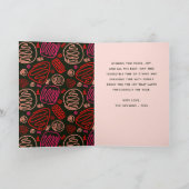 Happy Pawlidays Red One Line Pattern Dog Pet Foto Feestdagen Kaart (Binnen)