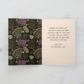 Happy Pawlidays Roze Black One Line Dog Foto Feestdagen Kaart (Binnen)