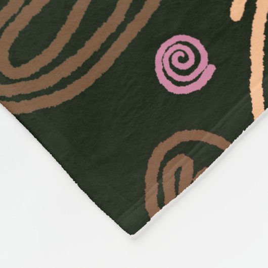 Happy Pawlidays Roze Black One line Pet Foto Fleece Deken (Hoek)