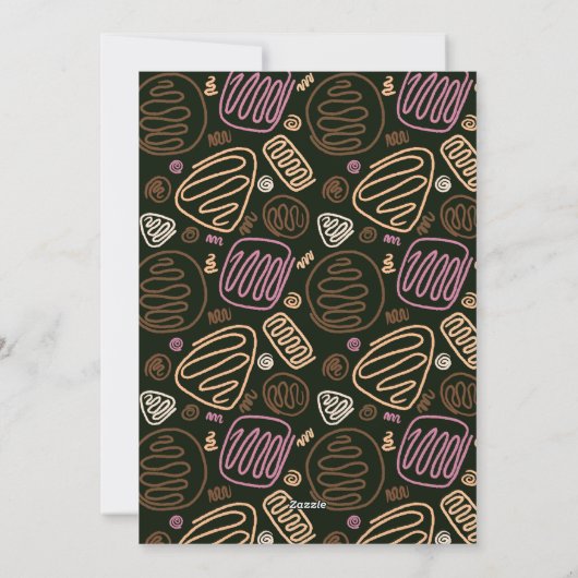 Happy Pawlidays Roze Black One line Pet Photo Holi Feestdagenkaart (Achterkant)