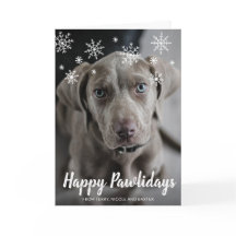 Happy Pawlidays Snowflakes Dog