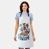Happy pawsome hond Classic T-Shirt Schort (Gedragen)