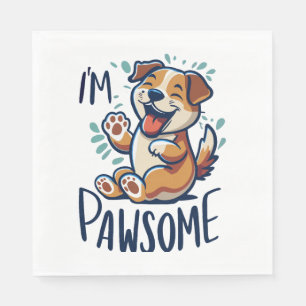 Happy pawsome hond Classic T-Shirt Servet