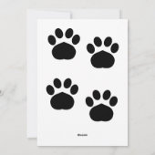 Happy Pawthers dag hond vaders dag kaart (Achterkant)