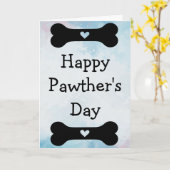 Happy Pawther's Day Kaart (Gele Bloem)