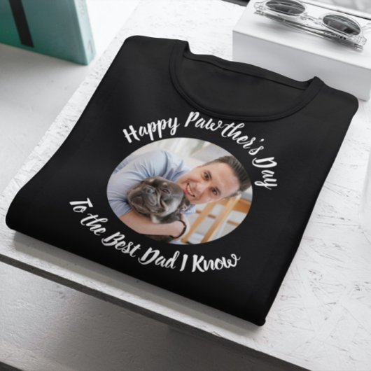 Happy Pawther's Day van de Dog Custom Photo T-shirt